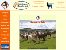 Tablet Screenshot of llamalland.com